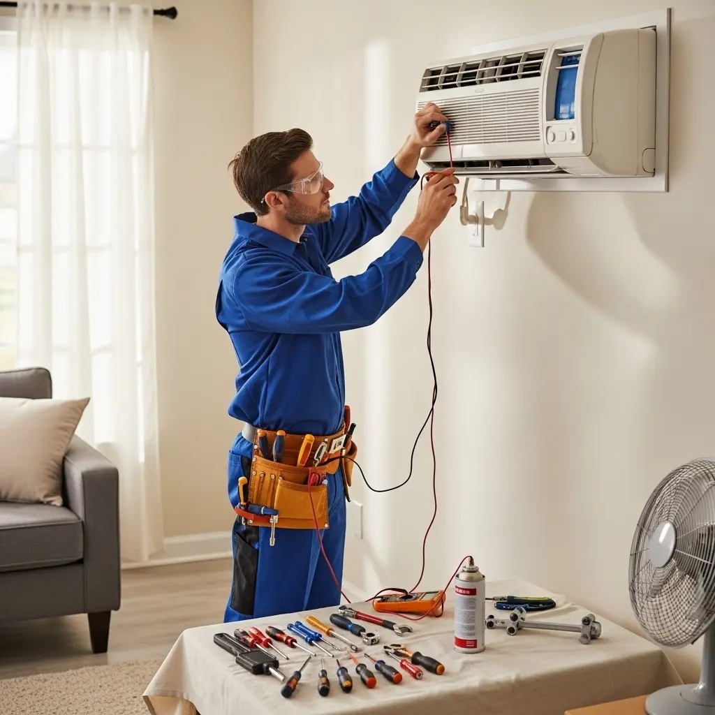 Sarıgöl Eminçelik Eminçelik klima gaz dolumu ve bakım – Enerji verimliliği artırıldı. - Teknik servis örneği